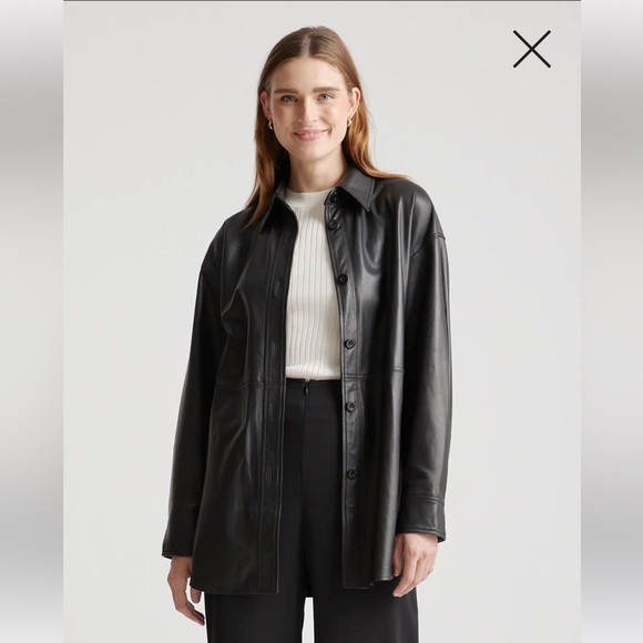 EUC Vintage Alfani Leather Blazer - Picture 1 of 3